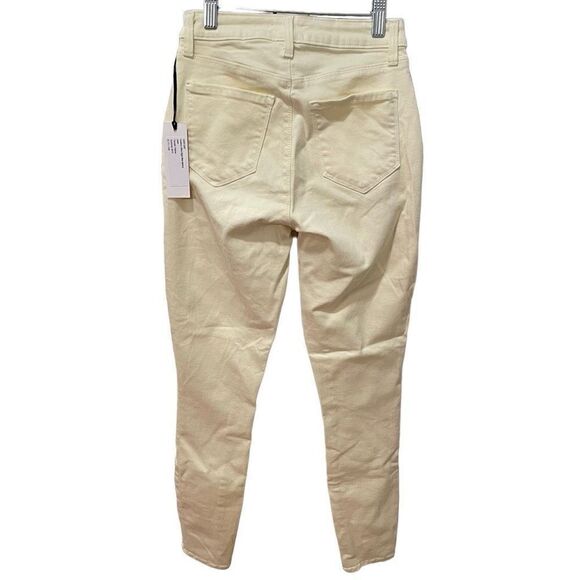 L’Agence Jeans Womens 25 Pastel Yellow Skinny Ankle Katrina Ultra High Rise - Picture 2 of 10
